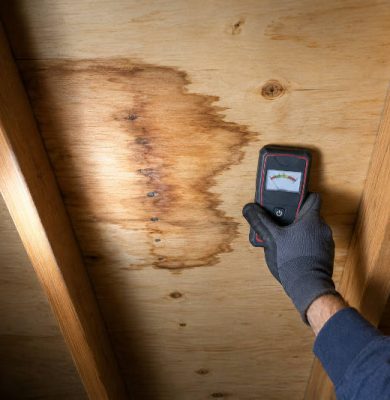 roof-decking-water-stain-attic-inspection