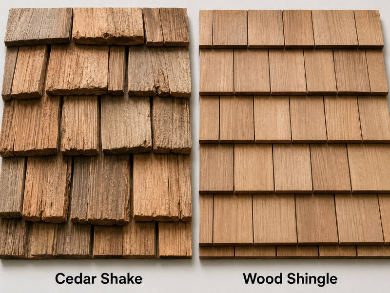 cedar-shake-vs-wood shingle